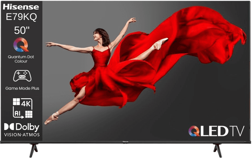 טלוויזיה חכמה 50 אינץ' Hisense 50E79KQ QLED 4K UHD יבואן רשמי