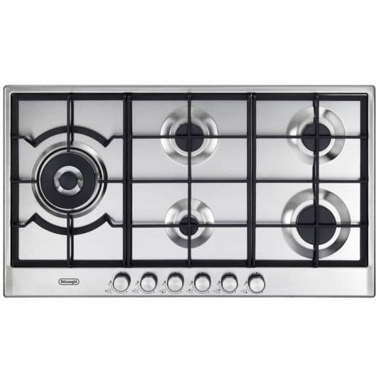 כיריים גז 5 להבות 90 ס"מ Delonghi NDG105X נירוסטה