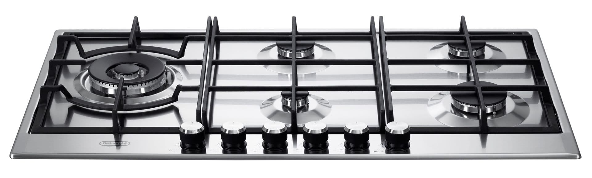 כיריים גז 5 להבות 90 ס"מ Delonghi NDG105X נירוסטה