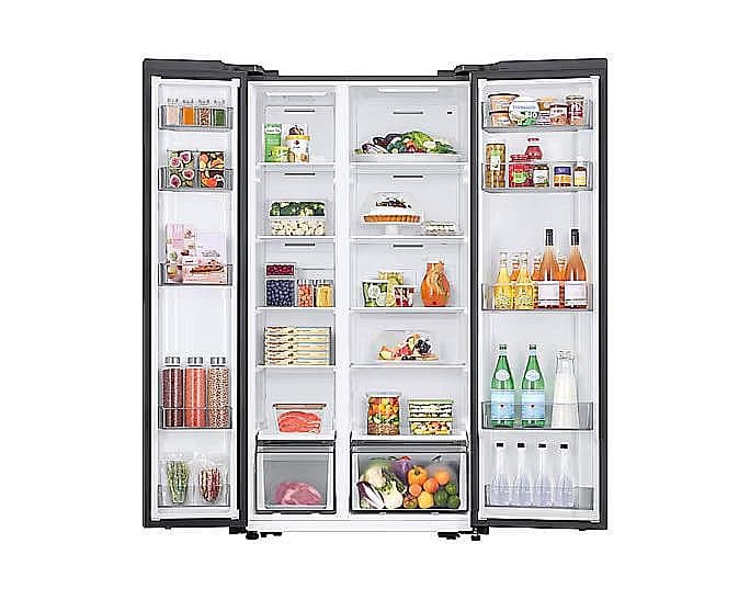 מקרר דלת ליד דלת 583 ליטר סמסונג Samsung RS57DG400 | סילבר עם Space Max