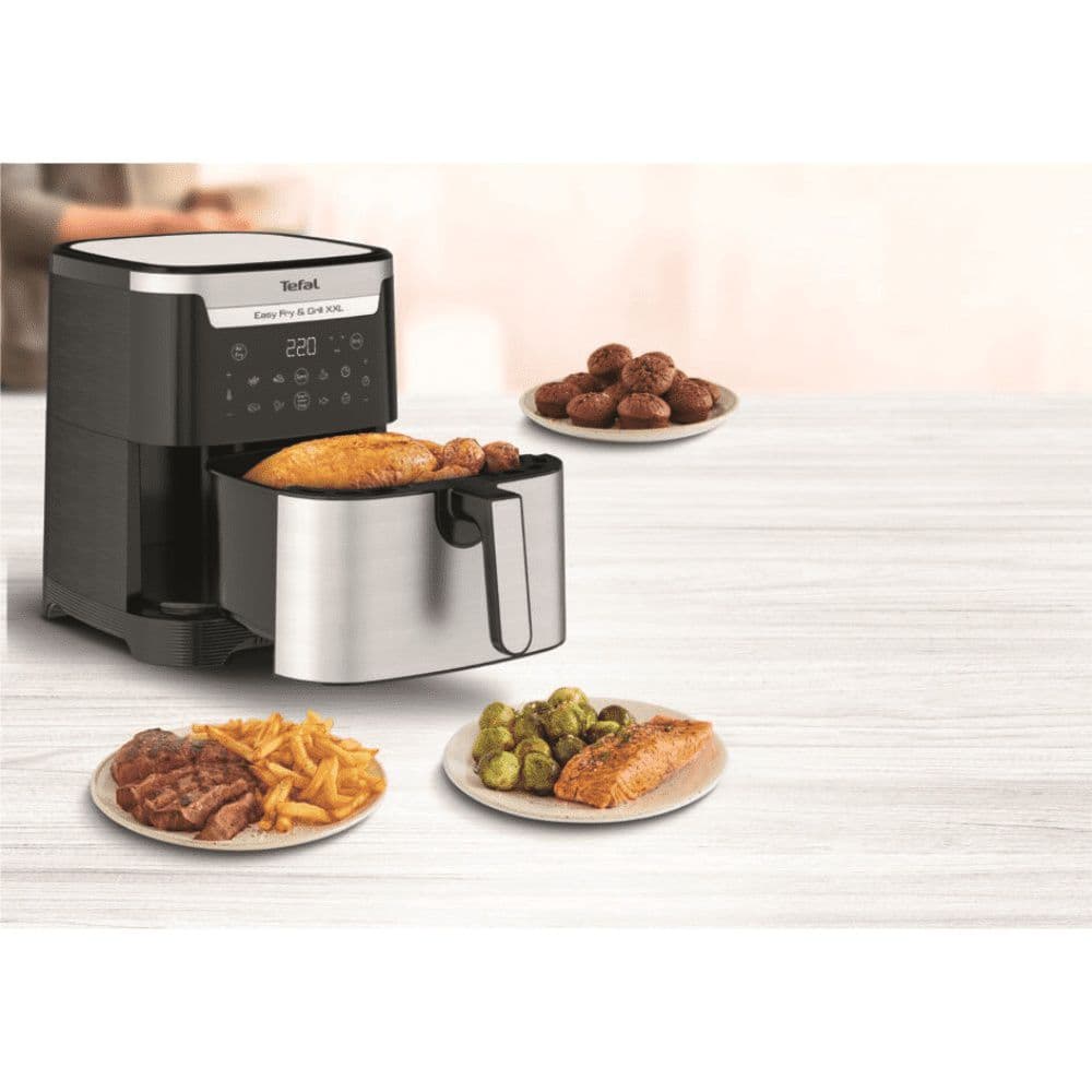 גריל בישול בריא XXL ענק 2 ב-1 Tefal EY801D27 | יבואן רשמי