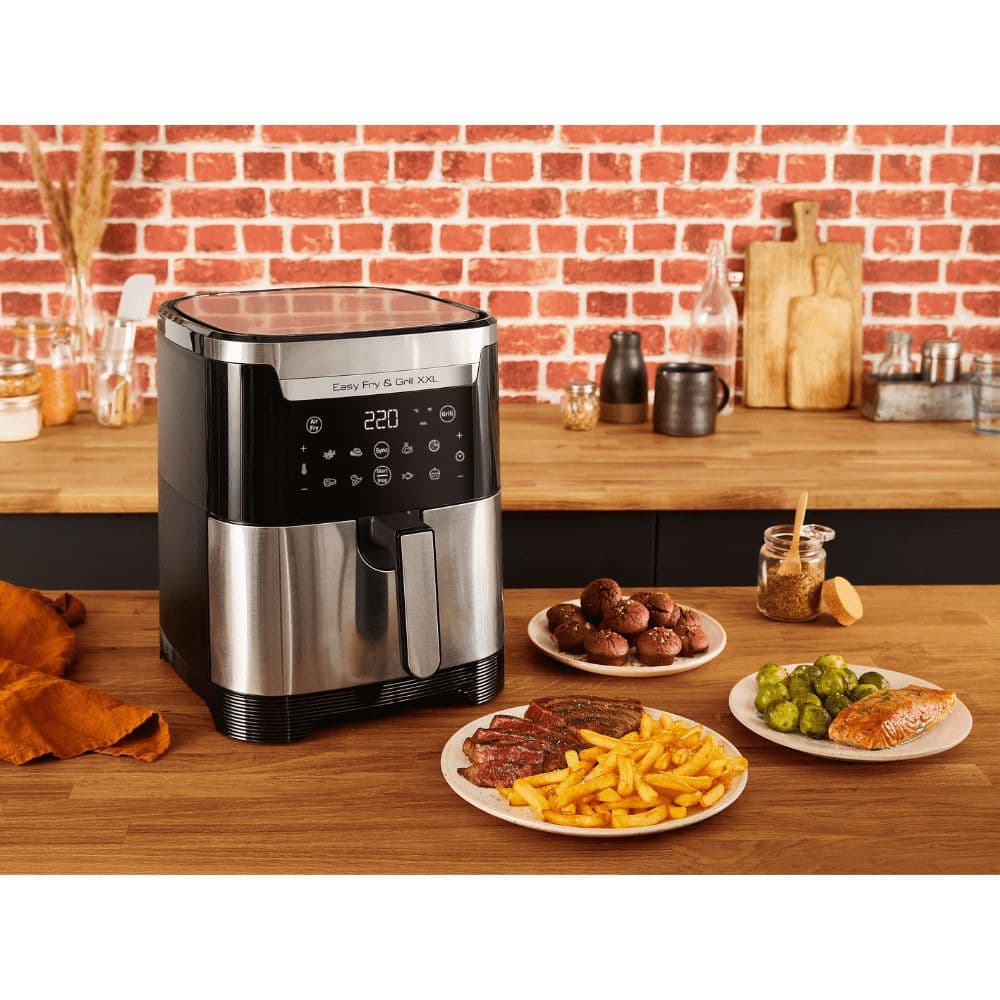 גריל בישול בריא XXL ענק 2 ב-1 Tefal EY801D27 | יבואן רשמי