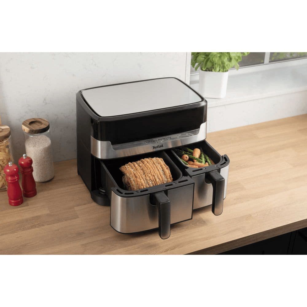 סיר גריל ובישול בריא דו-תאי 8.3 ליטר Tefal EY905D40