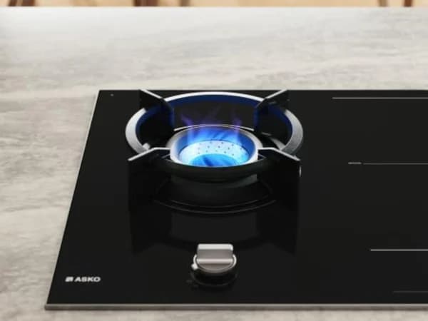 כיריים אינדוקציה 4 אזורים משולב גז 90 ס"מ דגם ASKO HiG1995AB אסקו זכוכית שחורה