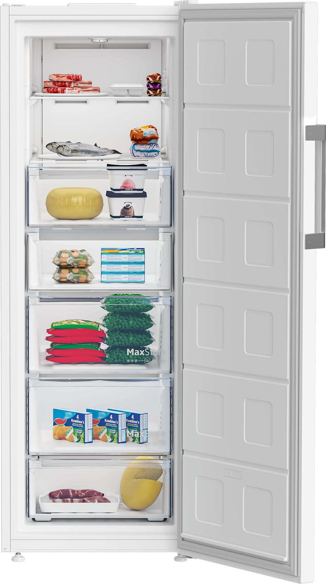 מקפיא עומד 260 ליטר BEKO RFNE298L31WN יבואן רשמי