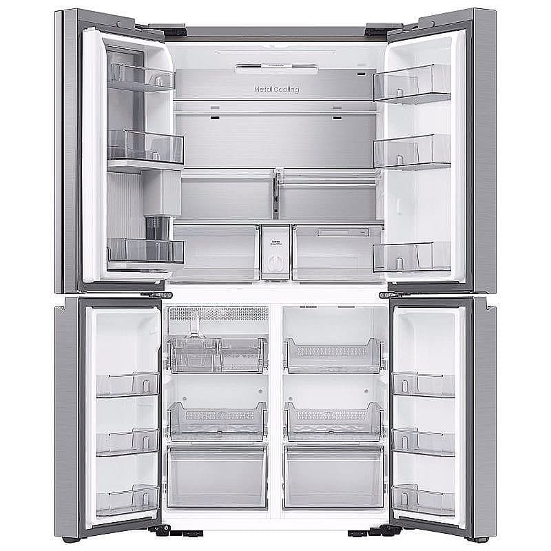 מקרר 4 דלתות SAMSUNG RF82DG9621SR מקפיא תחתון-852 ליטר, פלטינום סטיל מוברש | יבואן רשמי