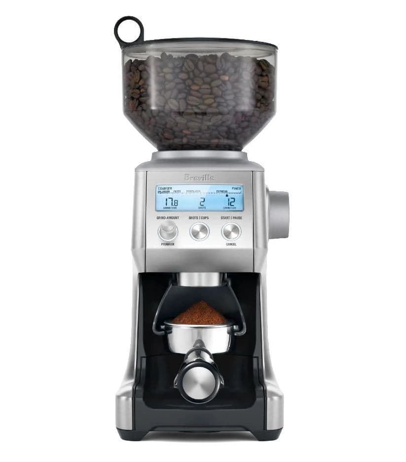 מטחנת קפה דיגיטלית מקצועית Breville Smart Grinder Pro BCG820BSS עם 60 דרגות טחינה | נירוסטה | יבואן רשמי