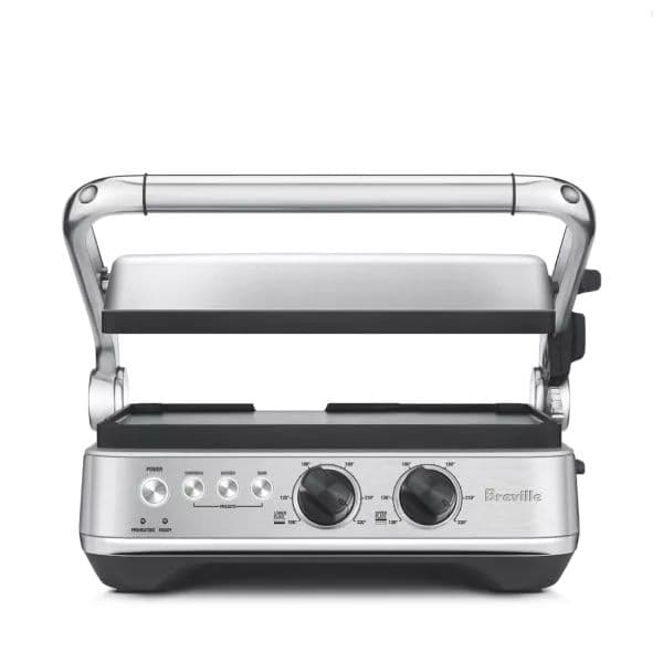 טוסטר גריל לחיצה Breville BGR710BSS - פלטות מתחלפות, שליטה נפרדת, עוצמה של 1800W | יבואן רשמי | משלוח מהיר
