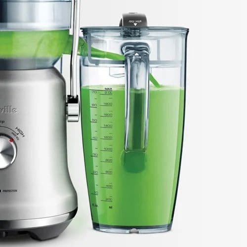 מסחטת מיץ חשמלית Breville BJE530SST בצבע לבן - פתח רחב 88 מ"מ, סחיטה שקטה, מיכל 2 ליטר | יבואן רשמי-משלוח מהיר