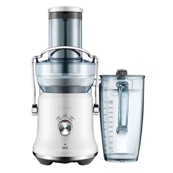 מסחטת מיץ חשמלית Breville BJE530SST בצבע לבן - פתח רחב 88 מ"מ, סחיטה שקטה, מיכל 2 ליטר | יבואן רשמי-משלוח מהיר