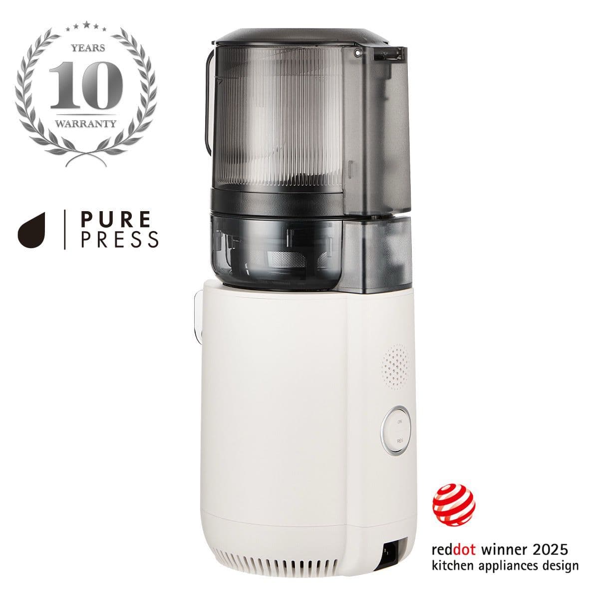 HUROM E50ST – מסחטת מיצים איטית קומפקטית עם Smart Hopper ושני מסננים | יבואן רשמי-משלוח מהיר