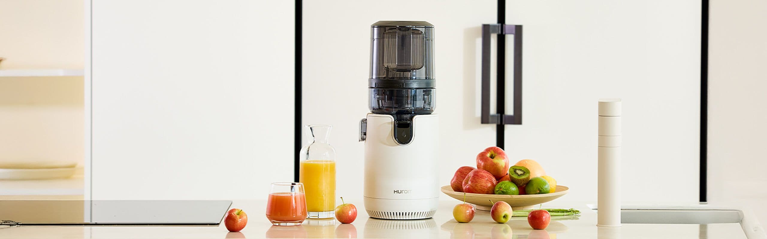 HUROM E50ST – מסחטת מיצים איטית קומפקטית עם Smart Hopper ושני מסננים | יבואן רשמי-משלוח מהיר