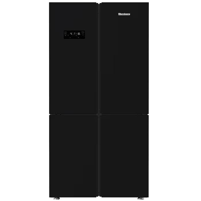 מקרר 4 דלתות Blomberg KQD1644GB זכוכית שחורה 572 ליטר עם FlexiZone ויצרן קרח - יבואן רשמי | משלוח מהיר