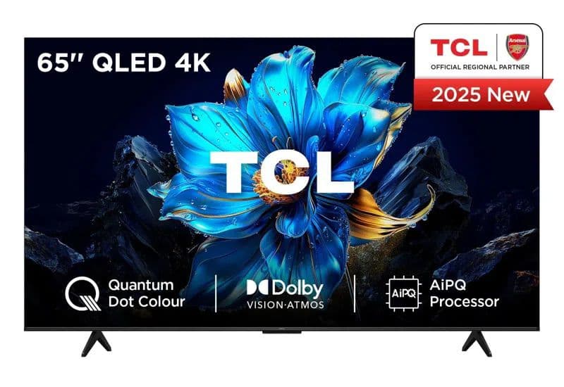 טלוויזיה חכמה 65 אינץ' דגם QLED 4K סדרה TCL 65P7K עם Google TV | יבואן רשמי
