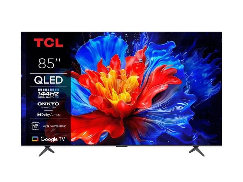 טלוויזיה חכמה 85 אינץ' TCL 85P8K QLED 4K עם Google TV | יבואן רשמי-משלוח מהיר