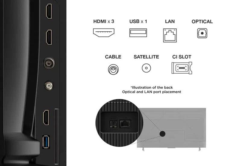 טלוויזיה חכמה 55 אינץ' TCL 55V6C 4K Google TV | יבואן רשמי
