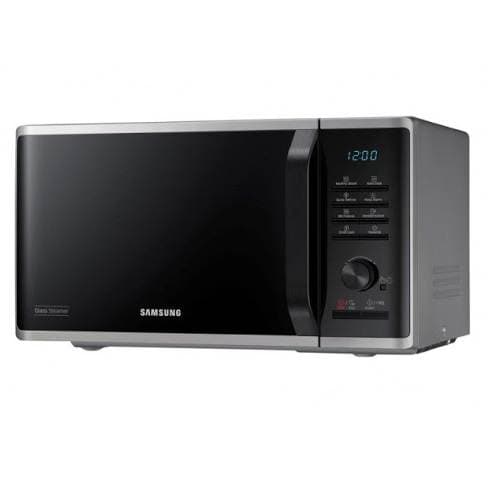 מיקרוגל Samsung MS23K3555ES – נפח 23 ליטר עם אידוי בריא וציפוי קרמי צבע כסוף | יבואן רשמי