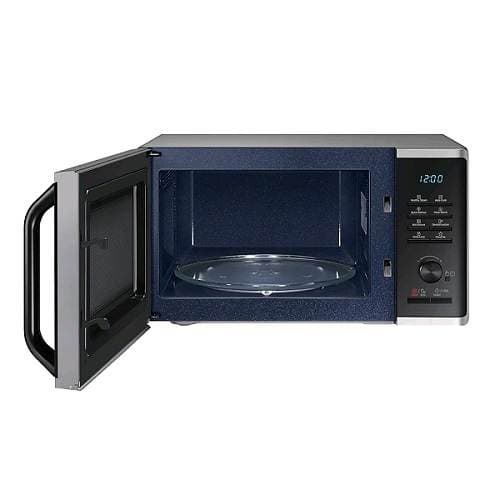 מיקרוגל Samsung MS23K3555ES – נפח 23 ליטר עם אידוי בריא וציפוי קרמי צבע כסוף | יבואן רשמי