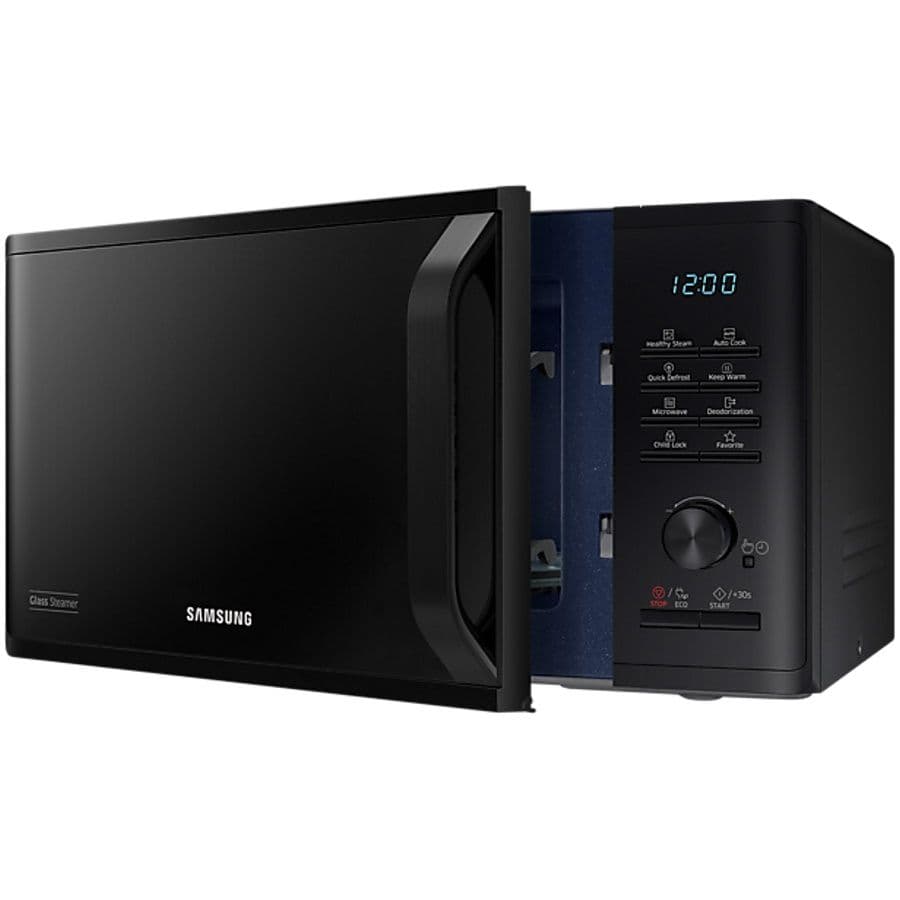 מיקרוגל Samsung MS23K3555EK ‏23 ליטר עם אידוי בריא וציפוי קרמי צבע שחור | יבואן רשמי