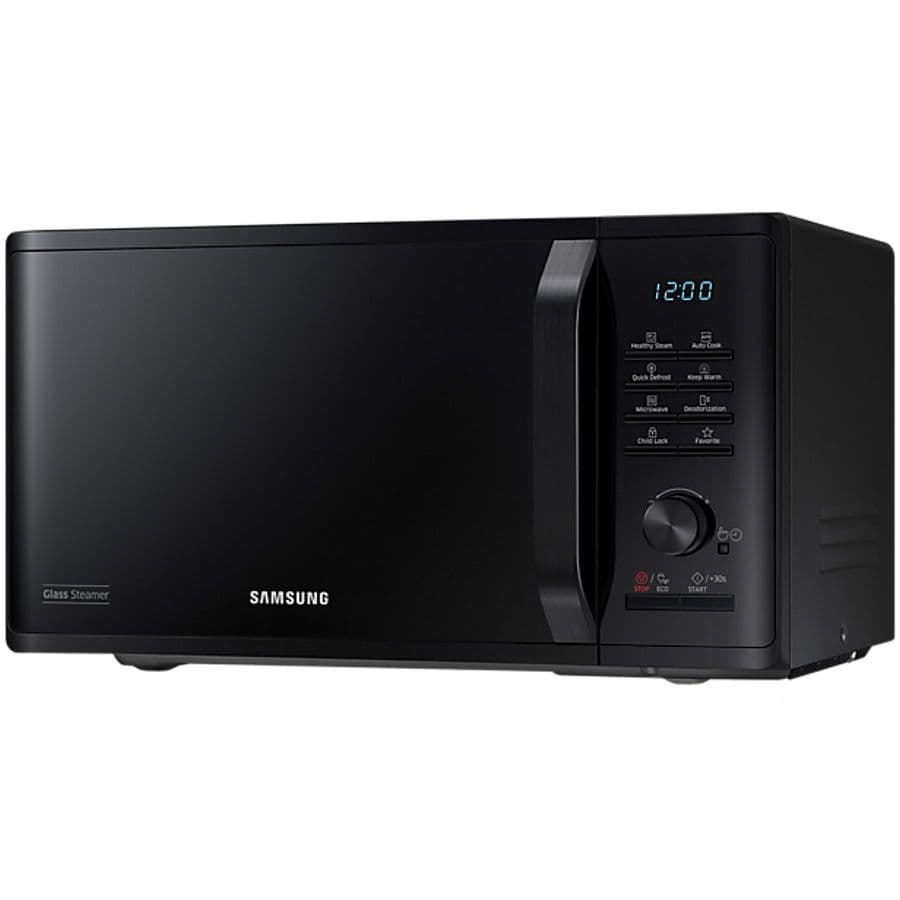 מיקרוגל Samsung MS23K3555EK ‏23 ליטר עם אידוי בריא וציפוי קרמי צבע שחור | יבואן רשמי