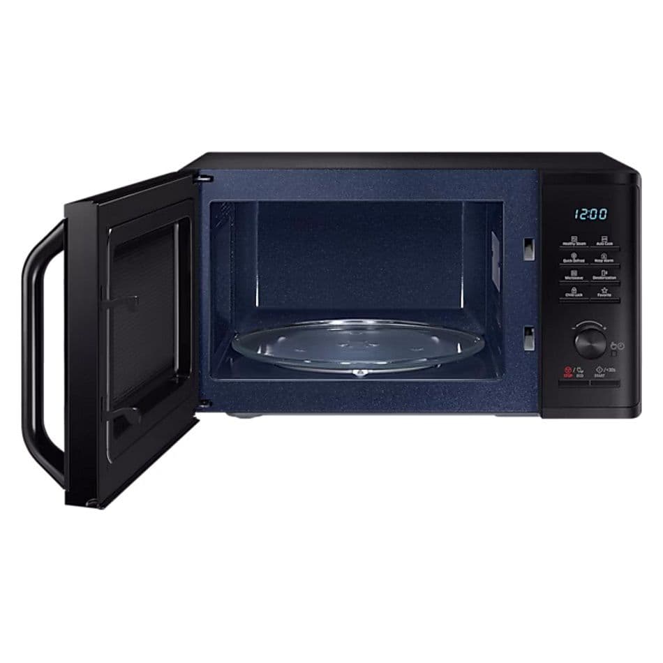 מיקרוגל Samsung MS23K3555EK ‏23 ליטר עם אידוי בריא וציפוי קרמי צבע שחור | יבואן רשמי
