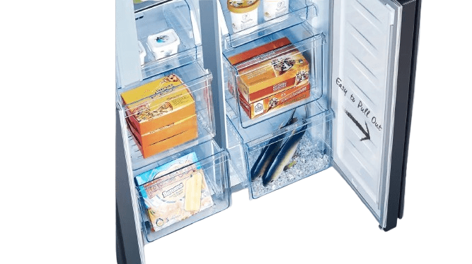 מקרר 4 דלתות Hisense RQ57BS – ‏427 ליטר נירוסטה מושחרת עם Inverter ו־No Frost | יבואן רשמי | משלוח מהיר