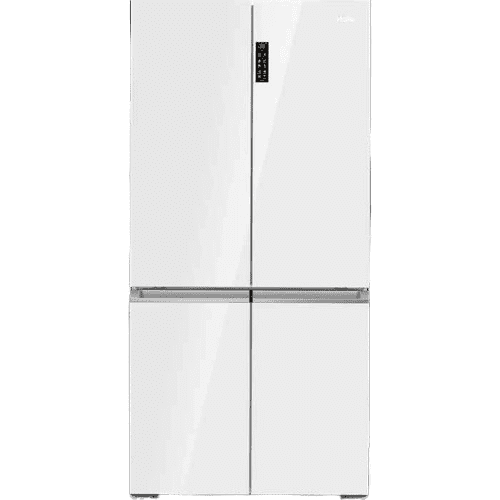 מקרר 4 דלתות Haier HRF825FW – ‏681 ליטר, זכוכית לבנה, Triple Cooling ויצרן קרח | יבואן רשמי-משלוח מהיר