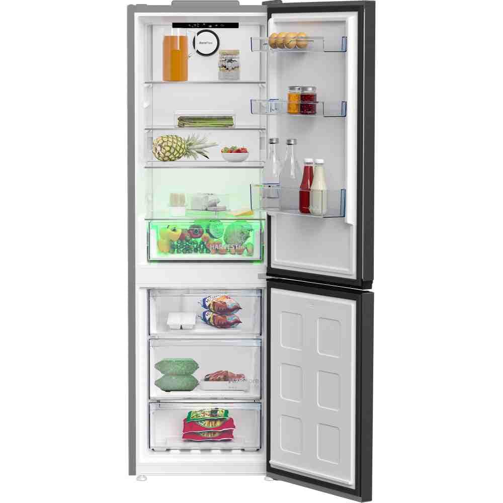 Beko RCNE365XBR מקרר 2 דלתות מקפיא תחתון בקו 316 ליטר ProSmart™ Inverter נירוסטה מושחרת - יבואן רשמי