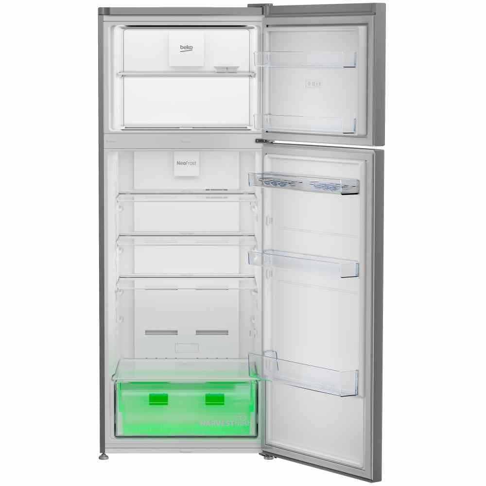 מקרר 2 דלתות BEKO RDNE458M10XB בקו, מקפיא עליון, 406 ליטר-נירוסטה | יבואן רשמי