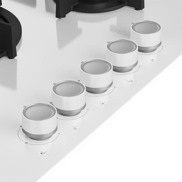 כיריים גז Beko HILW75222SW – ברוחב 75 ס"מ עם 5 להבות ולהבת ווק SABAF | יבואן רשמי