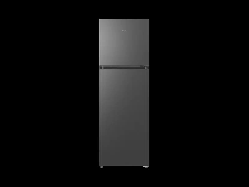 מקרר 2 דלתות TCL P370TM טי סי אל, מקפיא עליון, 249 ליטר, נירוסטה מושחרת
