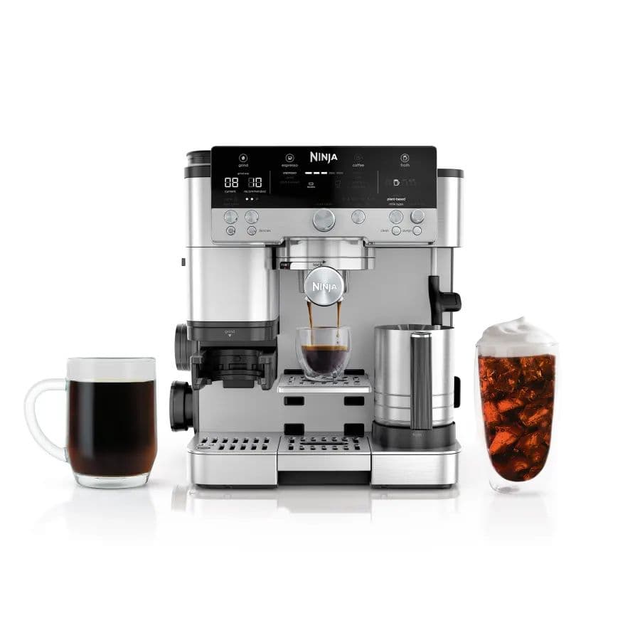 Ninja LUXE CAFE ES601EU – מכונת אספרסו חצי אוטומטית עם מטחנה חכמה, קולד ברו ו-Barista Assist | יבואן רשמי-משלוח מהיר
