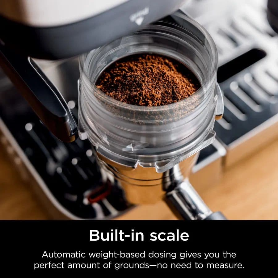 Ninja LUXE CAFE ES601EU – מכונת אספרסו חצי אוטומטית עם מטחנה חכמה, קולד ברו ו-Barista Assist | יבואן רשמי-משלוח מהיר