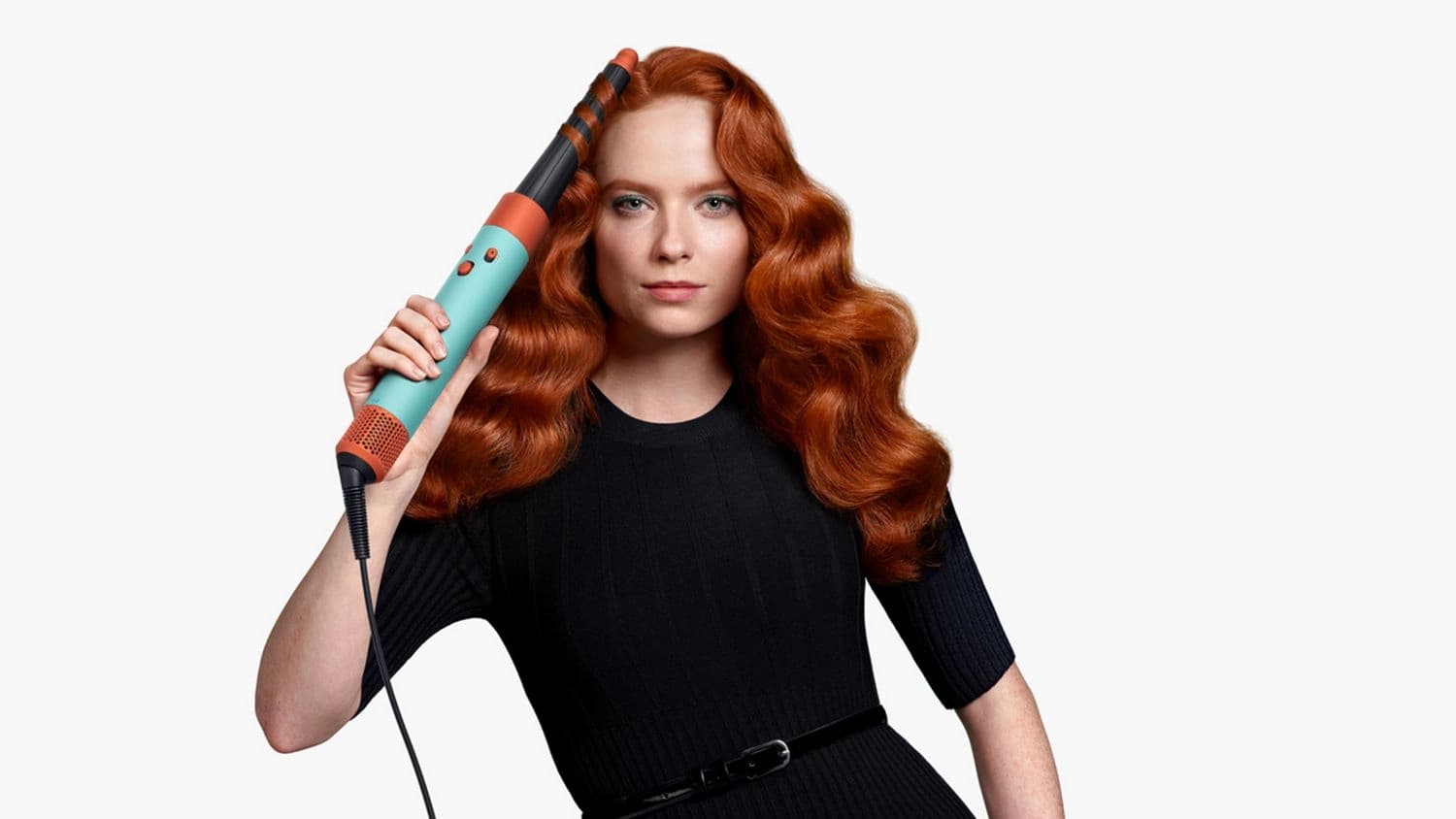Dyson Airwrap i.d HS08 Coily+‎Curly - מעצב שיער חכם בצבע טורקיז-טופז - יבואן רשמי