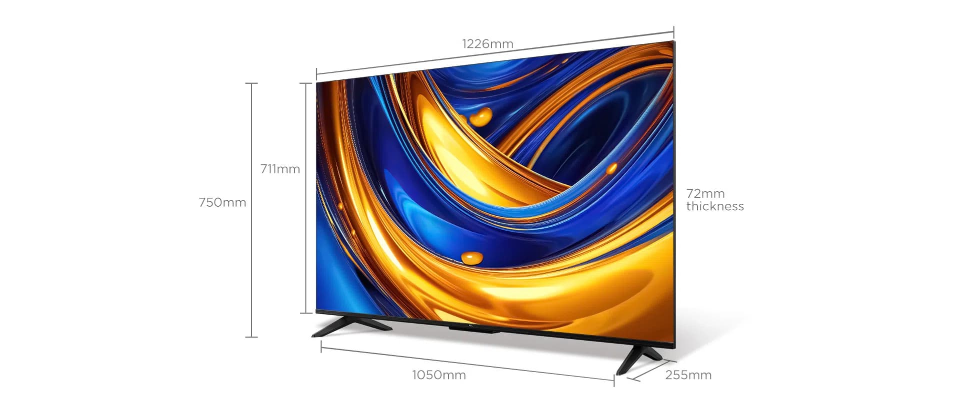 טלוויזיה חכמה 55 אינץ’  TCL 55P655 עם LED 4K Google TV | יבואן רשמי