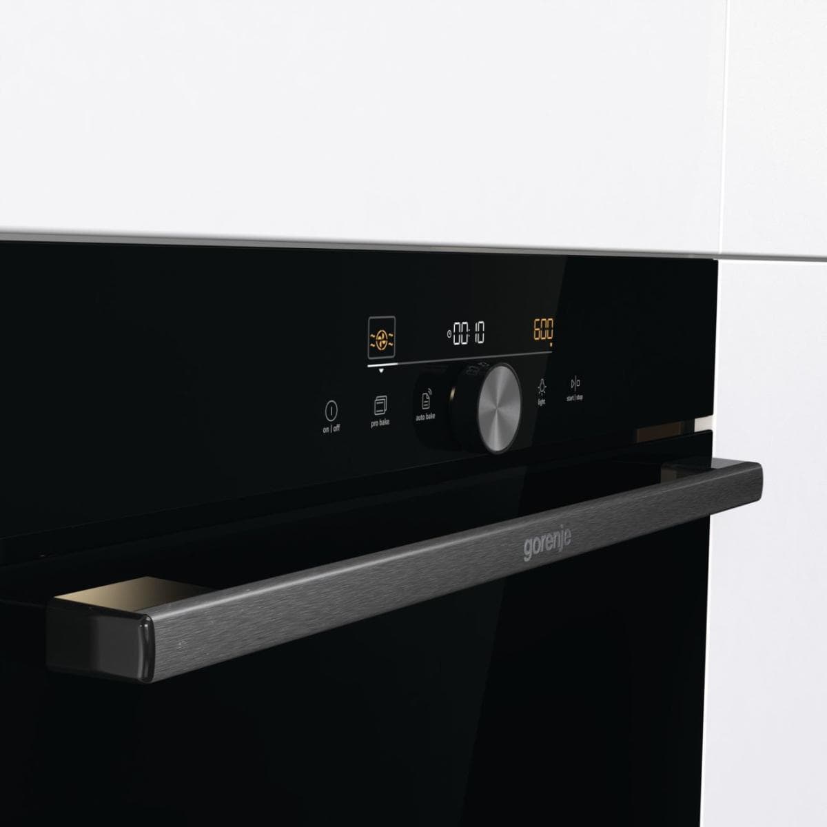 תנור משולב מיקרוגל Gorenje BCM4547DG גובה 45 ס"מ-גימור שחור