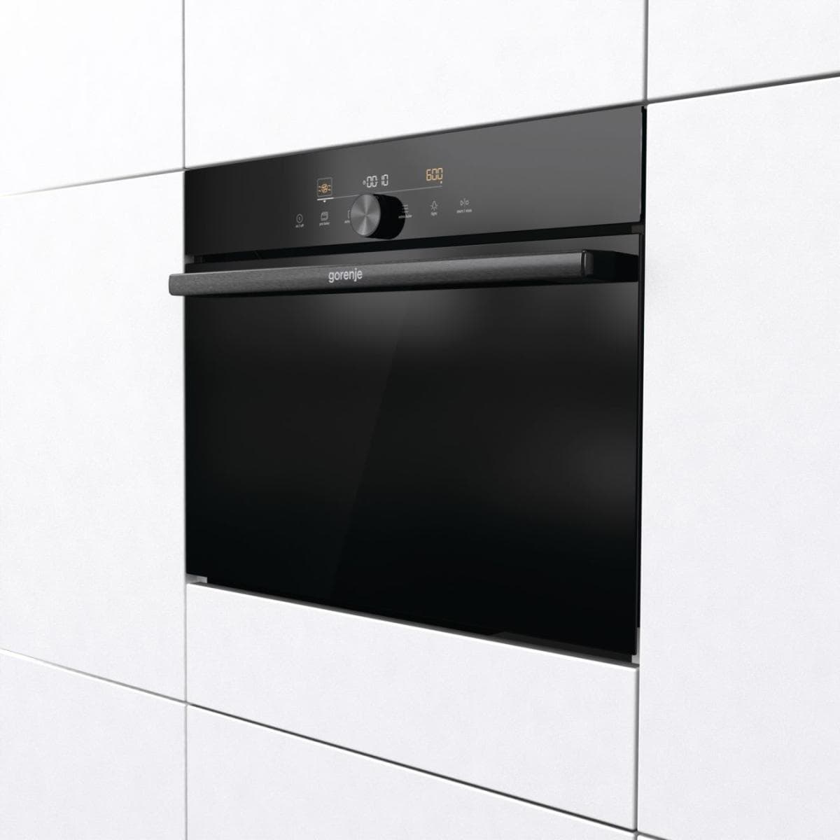 תנור משולב מיקרוגל Gorenje BCM4547DG גובה 45 ס"מ-גימור שחור