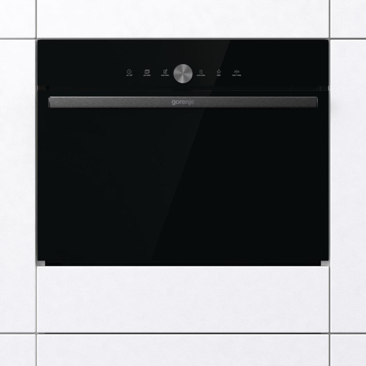 תנור משולב מיקרוגל Gorenje BCM4547DG גובה 45 ס"מ-גימור שחור