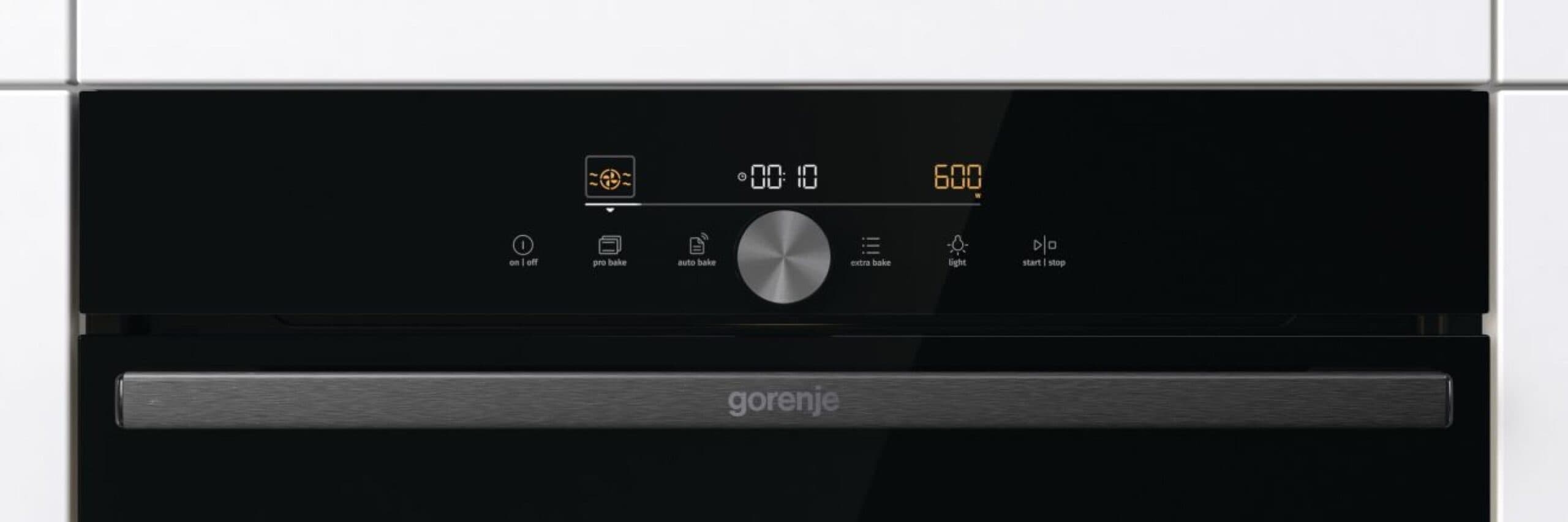 תנור משולב מיקרוגל Gorenje BCM4547DG גובה 45 ס"מ-גימור שחור