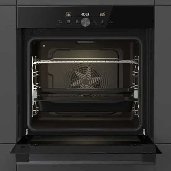 תנור בילד אין Gorenje BOS6747A05DG ברוחב 60 ס"מ-גימור זכוכית שחורה פיקוד שבת