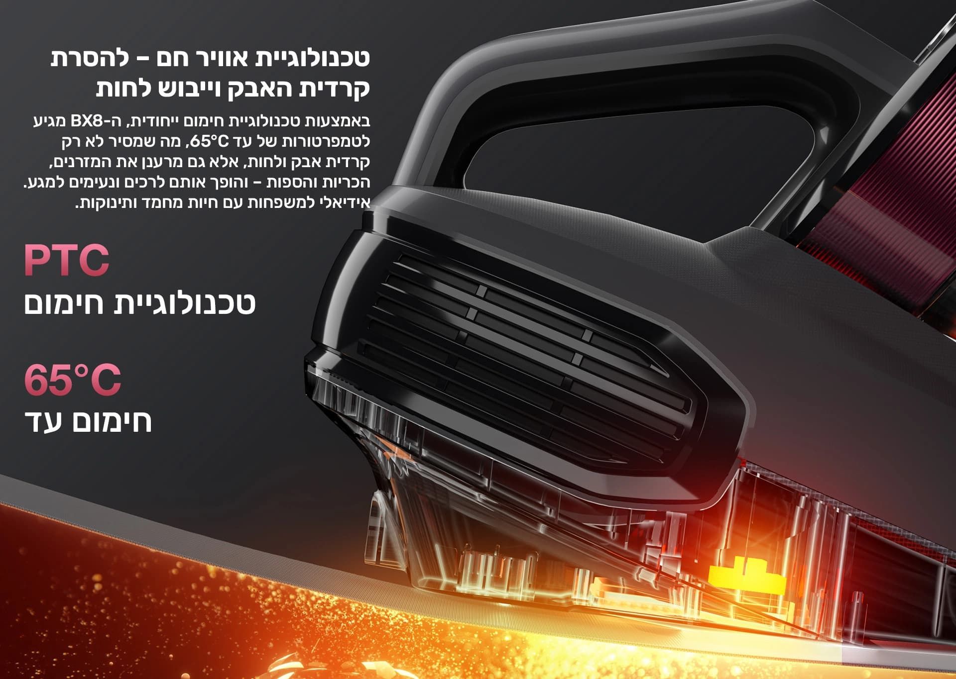 שואב אבק JIMMY BX8 600W לקרדית האבק והאלרגנים | יבואן רשמי משלוח מהיר