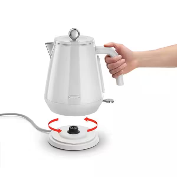 Delonghi KBY2001 – קומקום חשמלי נשלף 1.7 ל׳ 2000W צבע לבן - יבואן רשמי