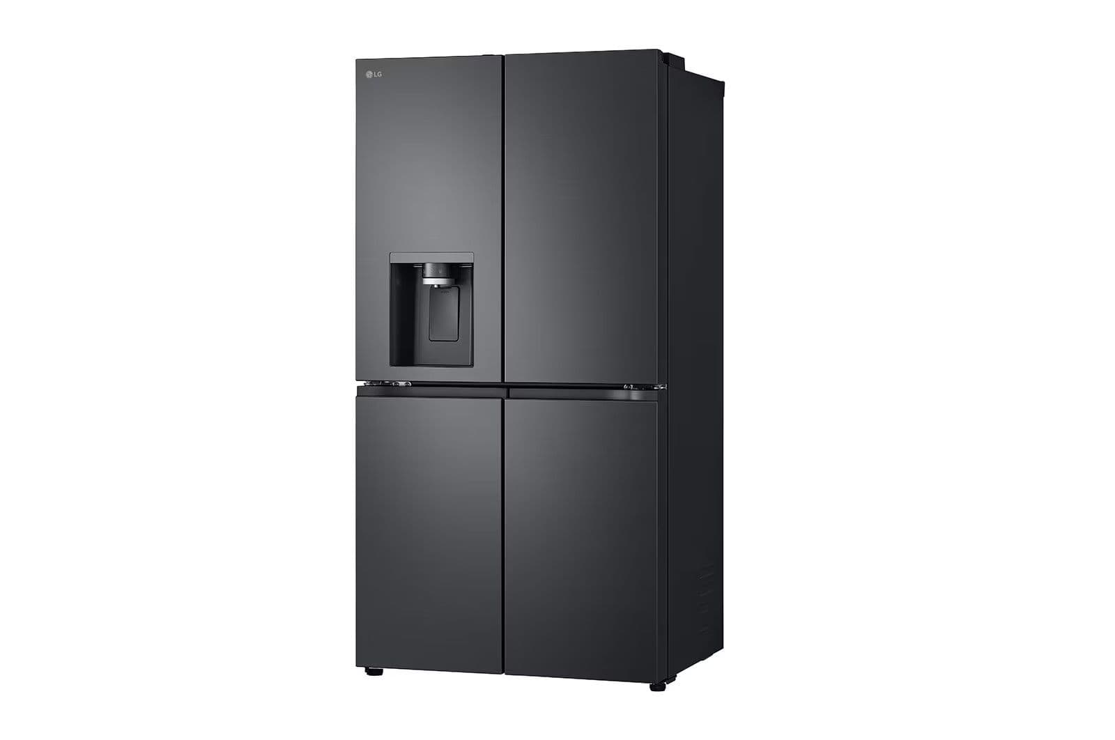 מקרר 4 דלתות מקפיא תחתון LG GR-730BDIS בגימור פלדה שחורה יוקרתי בנפח 638 ליטר | יבואן רשמי