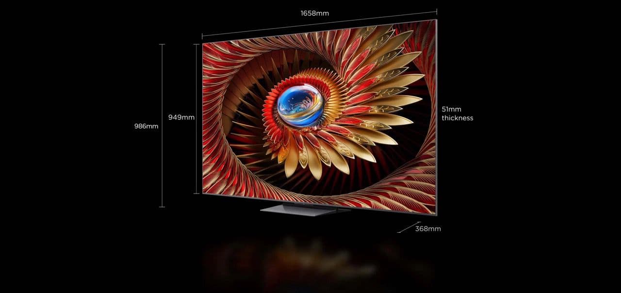 TCL 75C8K QD-Mini LED: טלוויזיית 75 אינץ' עם 4500 ניטים ו-Bang & Olufsen | יבואן רשמי