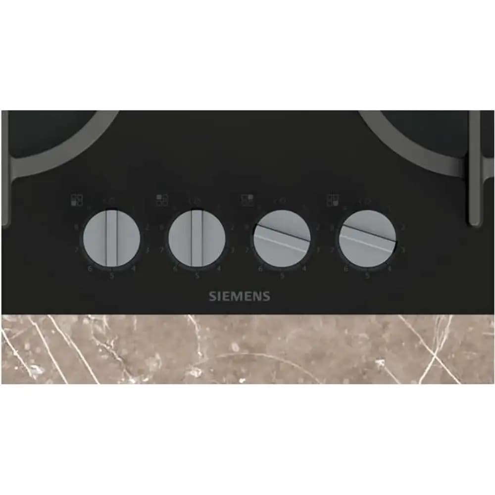 Siemens EP6A6HI10Y IQ500 - כיריים גז 4 להבות זכוכית שחורה יבואן רשמי