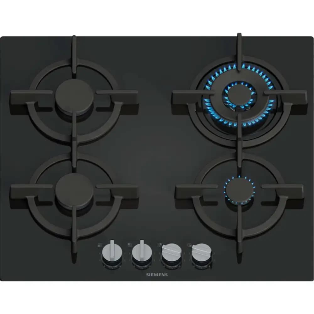 Siemens EP6A6HI10Y IQ500 - כיריים גז 4 להבות זכוכית שחורה יבואן רשמי