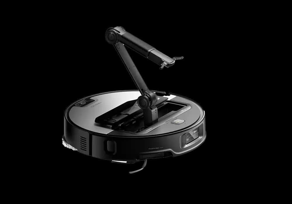 ROBOROCK SAROS Z70 - שואב אבק רובוטי עם זרוע מכנית נשלפת ותחנת עגינה - צבע שחור | יבואן רשמי