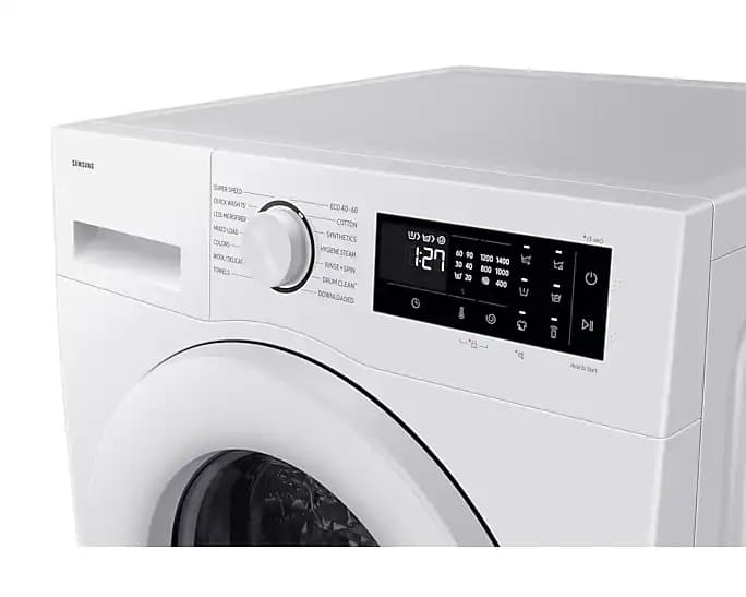 SAMSUNG WW90DG5U35TEKJ סמסונג - מכונת כביסה 9 ק"ג עם פתח קדמי בצבע לבן | יבואן רשמי