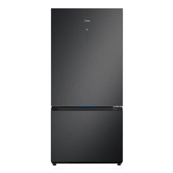 Midea MDRB905FGL45D – מקרר מקפיא תחתון 2 דלתות 680 ליטר No Frost שחור | יבואן רשמי