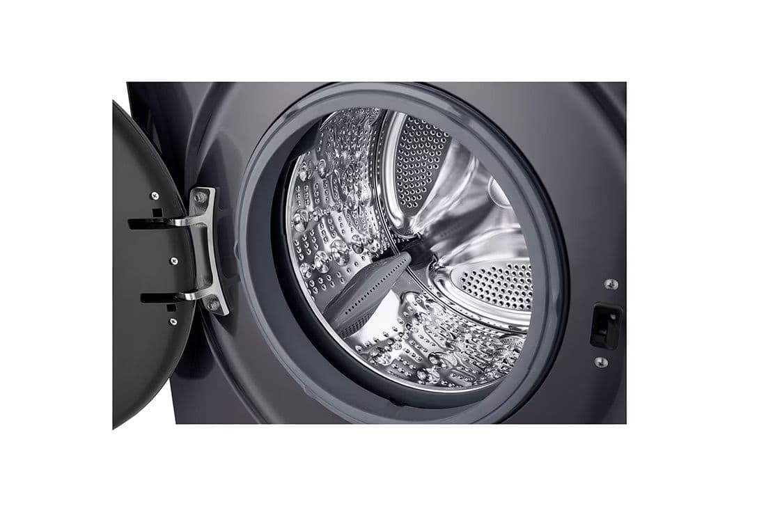 מכונת כביסה 9 ק״ג LG F4X1009NMB – הנעה ישירה, קיטור ו-1400 סל"ד